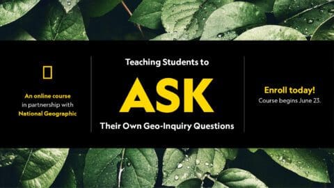 Teaching Students to ASK Their Own Geo-Inquiry Questions
