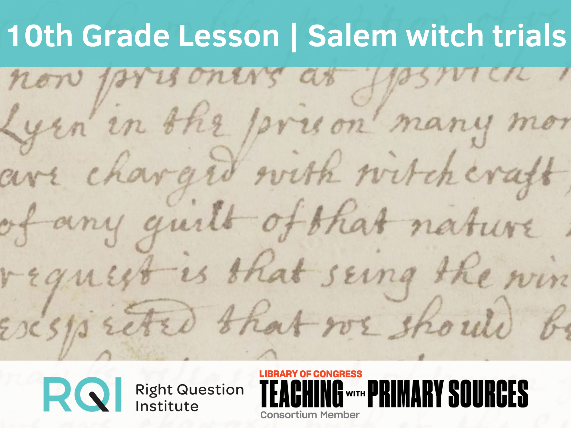 Lesson Snapshot: QFT & Primary Sources in 10th Grade English Class