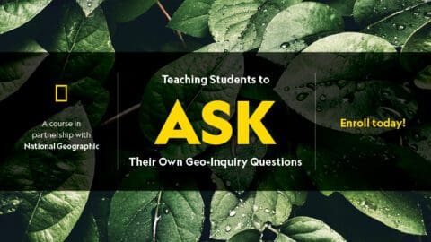 Teaching Students to ASK Their Own Geo-Inquiry Questions