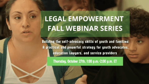 Building the self-advocacy skills of youth and families