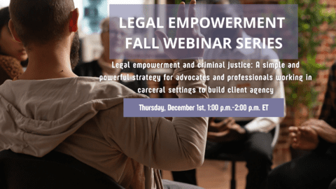 Legal empowerment and criminal justice