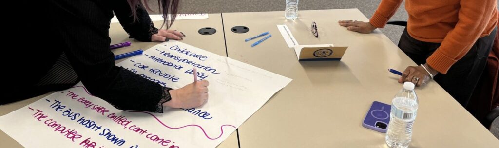 Case managers participating in a Right Question training.